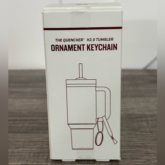 NEW Stanley Pink Striped Tumbler Keychain - Picture 3 of 5